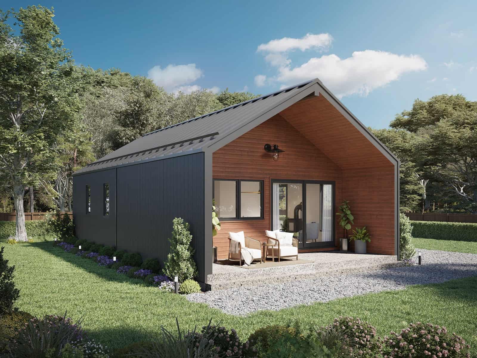 Front View of this 2-Bedroom,900 Sq Ft Plan -211-1022