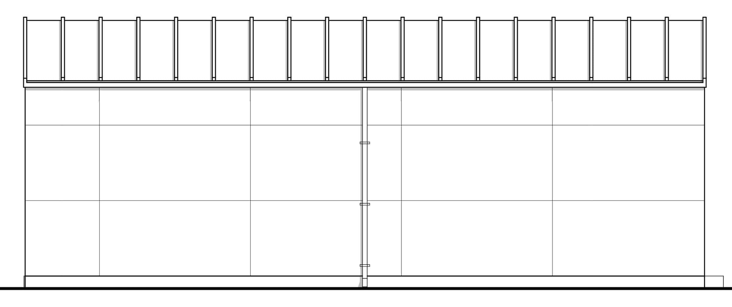 Home Plan Left Elevation of this 1-Bedroom,532 Sq Ft Plan -211-1023