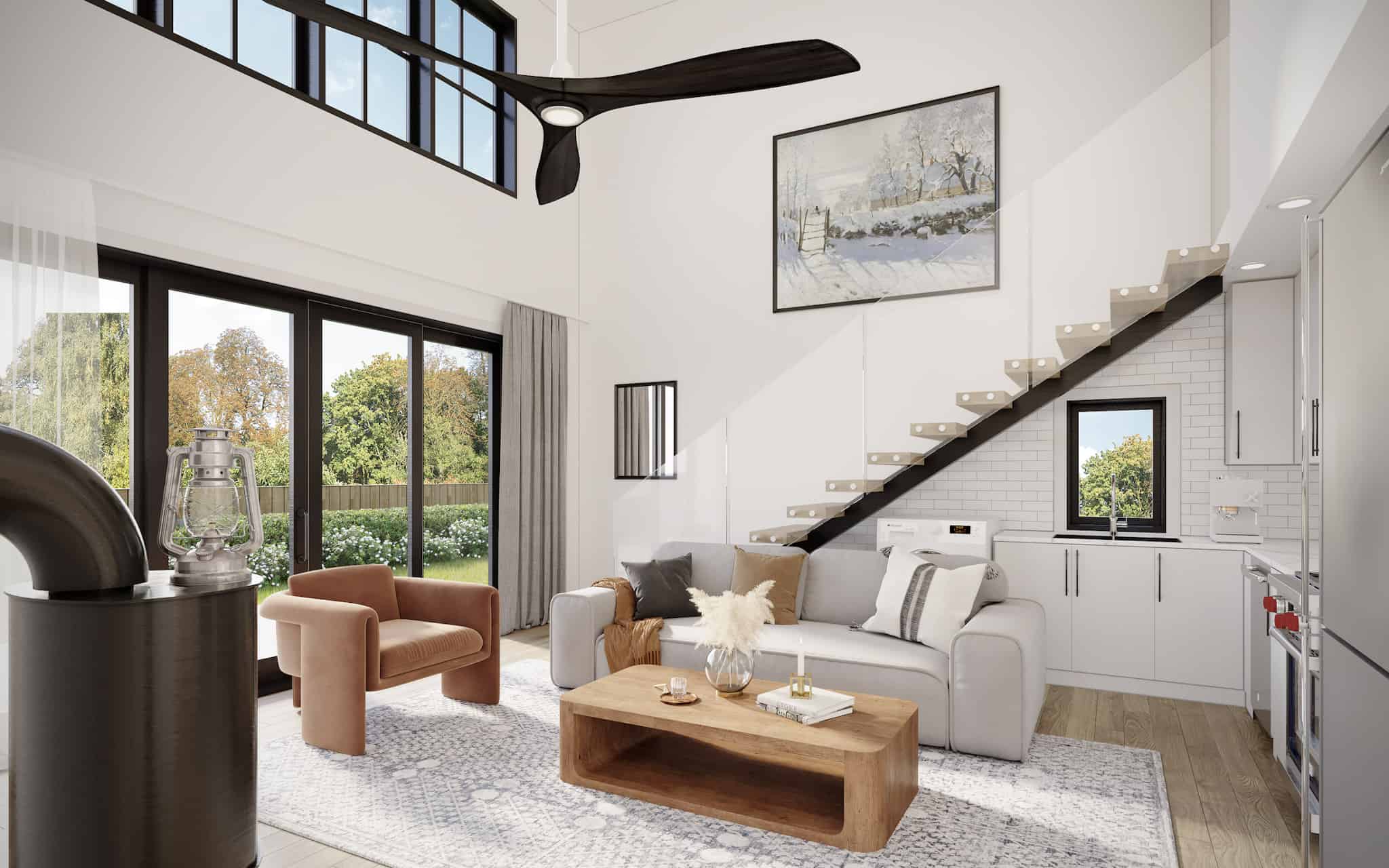Living Room of this 2-Bedroom,893 Sq Ft Plan -211-1025