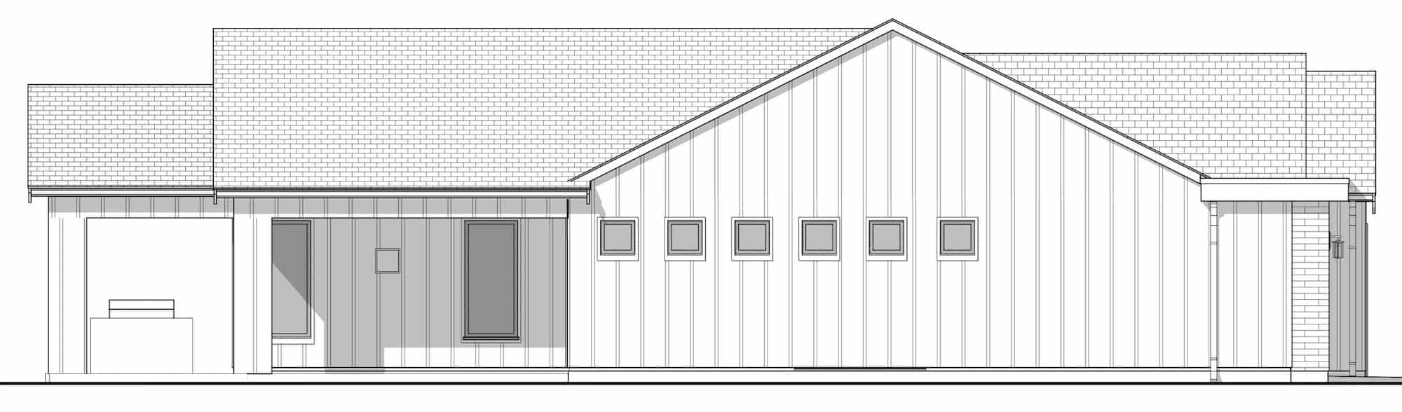 Home Plan Left Elevation of this 3-Bedroom,2532 Sq Ft Plan -211-1030