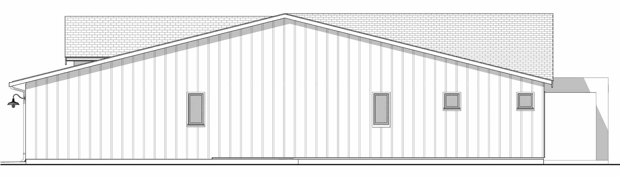 Home Plan Right Elevation of this 3-Bedroom,2612 Sq Ft Plan -211-1031