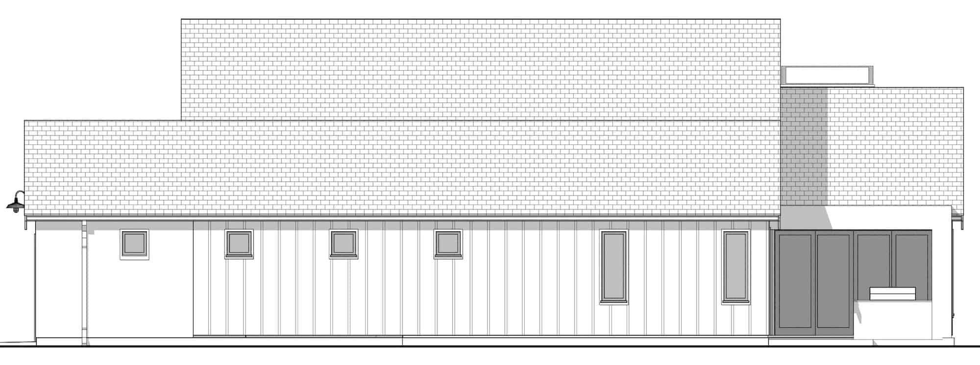 Home Plan Right Elevation of this 3-Bedroom,2804 Sq Ft Plan -211-1032