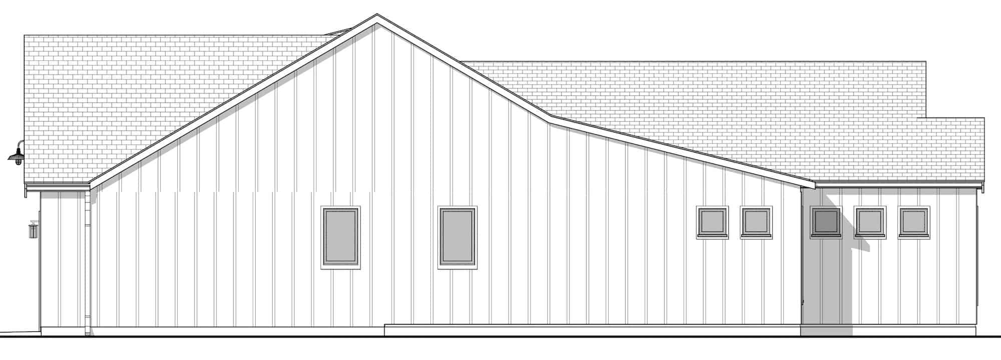Home Plan Right Elevation of this 3-Bedroom,3138 Sq Ft Plan -211-1033