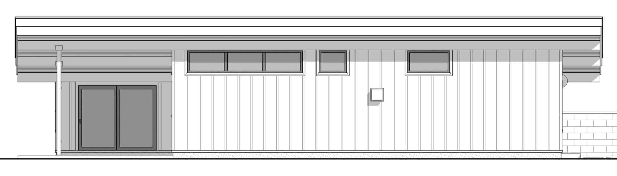 Home Plan Left Elevation of this 2-Bedroom,1488 Sq Ft Plan -211-1040