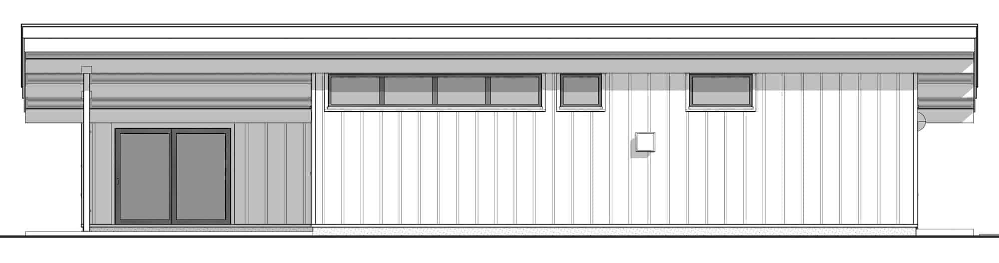 Home Plan Left Elevation of this 2-Bedroom,1627 Sq Ft Plan -211-1041