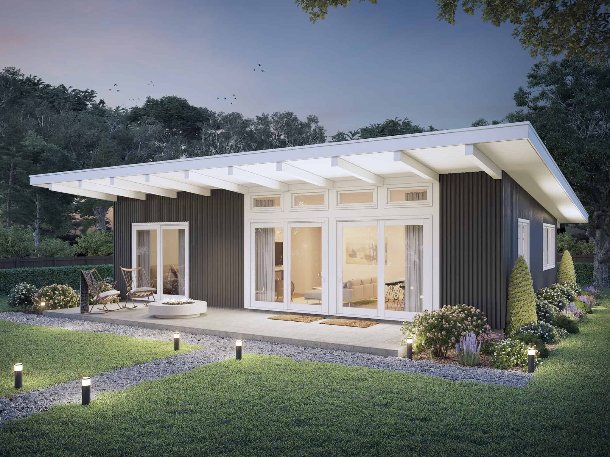 Home at Night of this 3-Bedroom,1260 Sq Ft Plan -211-1042