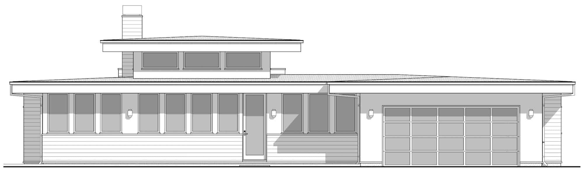 Home Plan Front Elevation of this 3-Bedroom,2250 Sq Ft Plan -211-1043