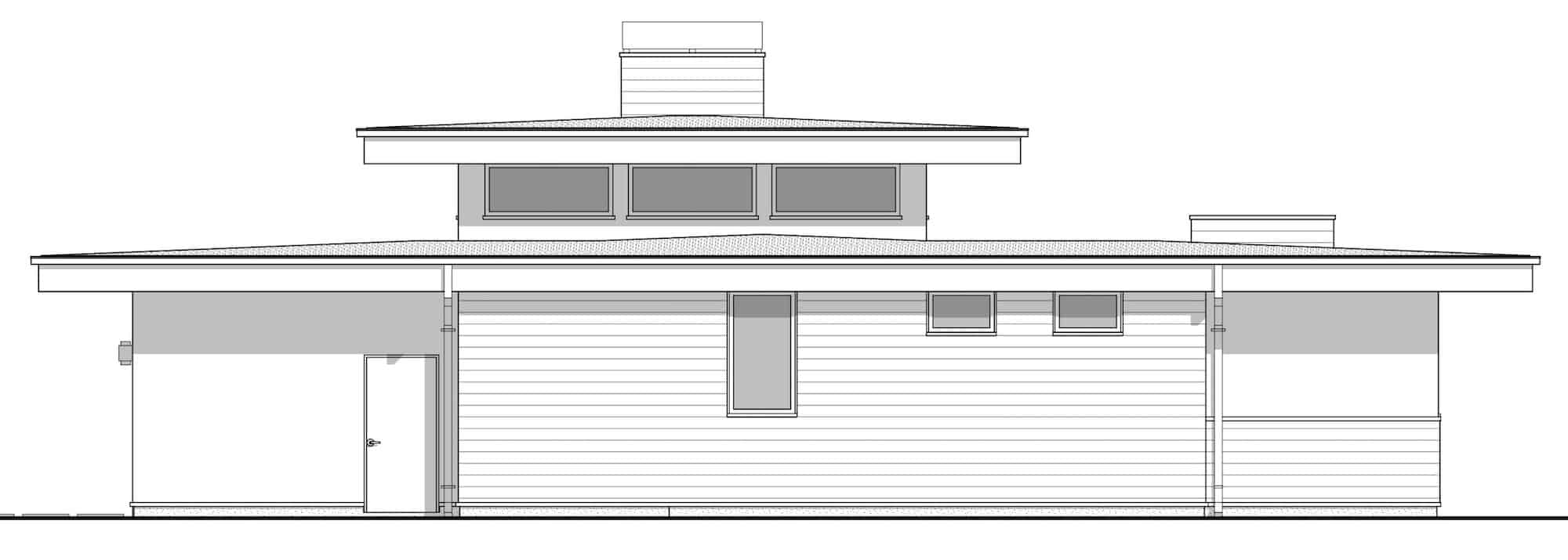 Home Plan Right Elevation of this 3-Bedroom,2250 Sq Ft Plan -211-1043