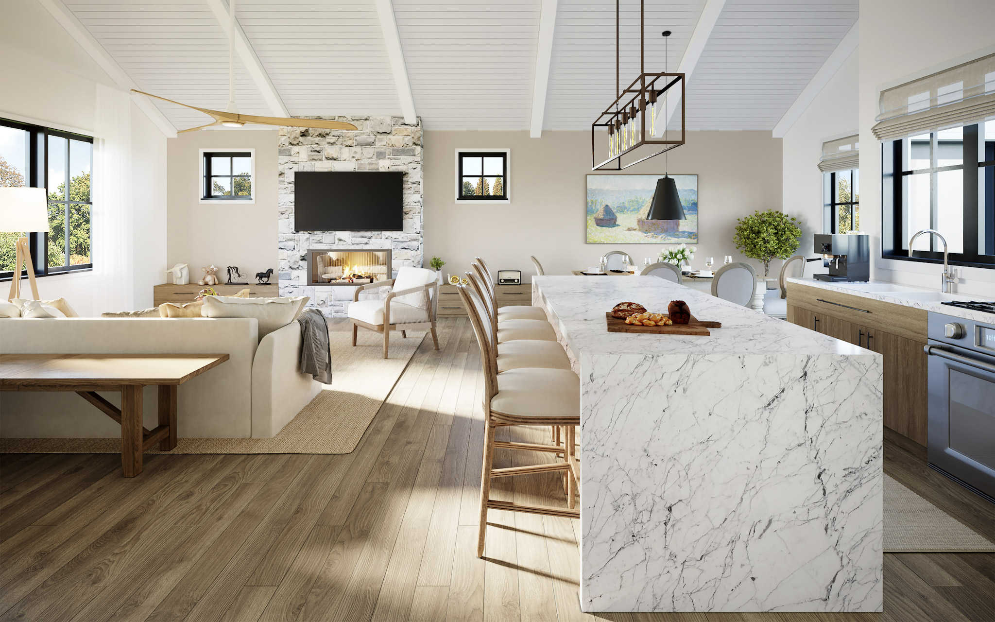 Kitchen: Kitchen Island of this 2-Bedroom,1600 Sq Ft Plan -211-1049