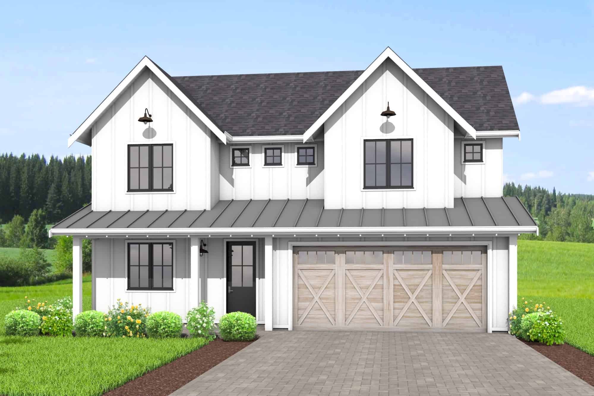 Front View of this 6-Bedroom,2421 Sq Ft Plan -211-1055