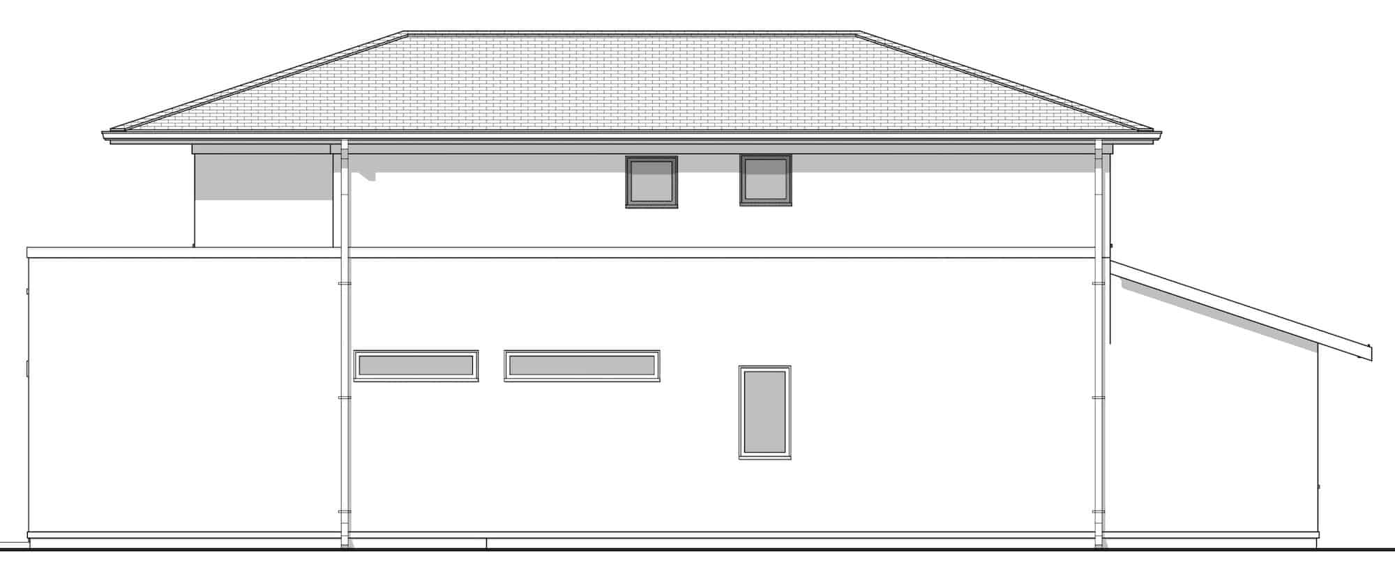 Home Plan Right Elevation of this 3-Bedroom,1938 Sq Ft Plan -211-1059