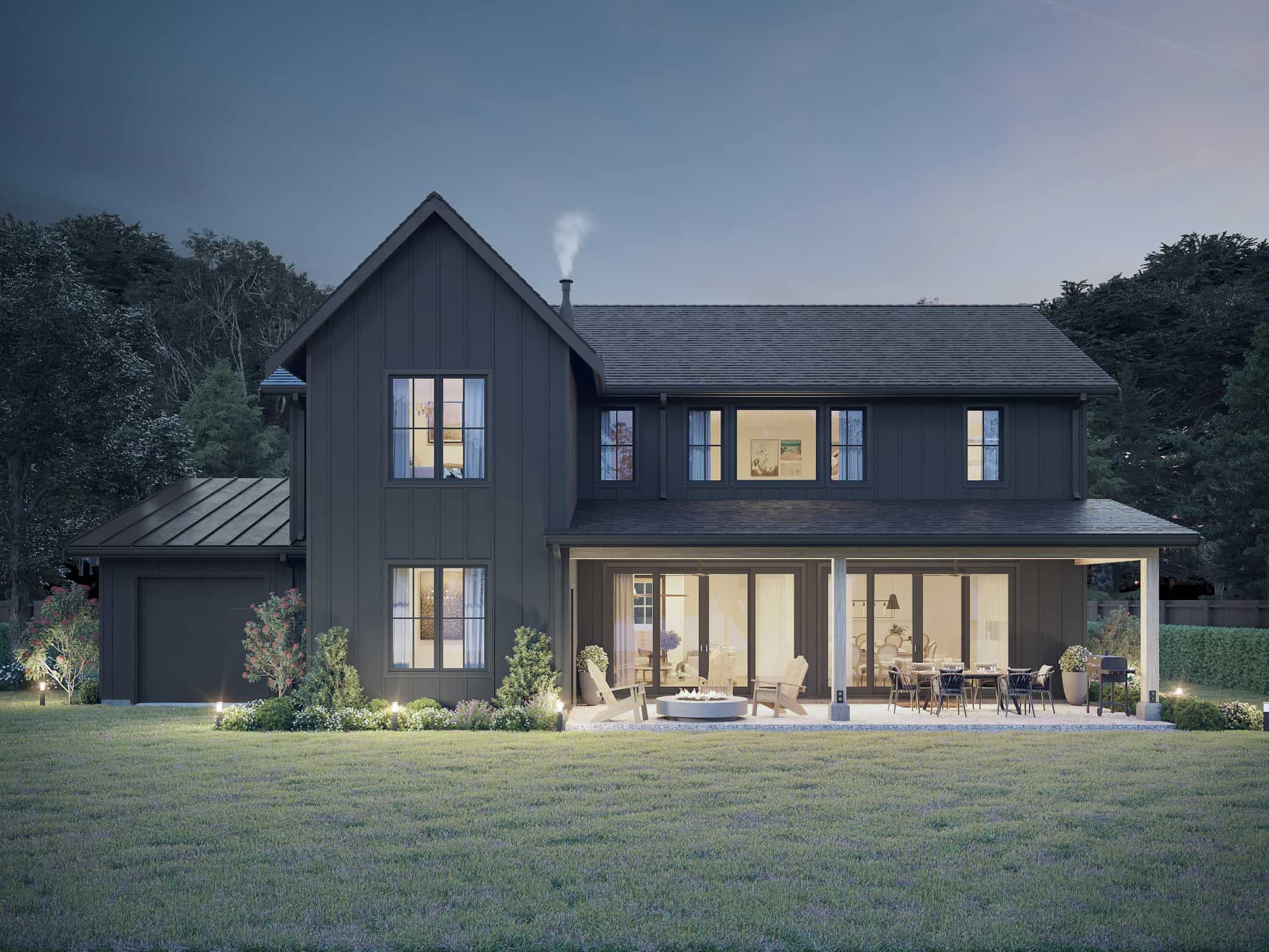 Home at Night of this 5-Bedroom,2995 Sq Ft Plan -211-1067