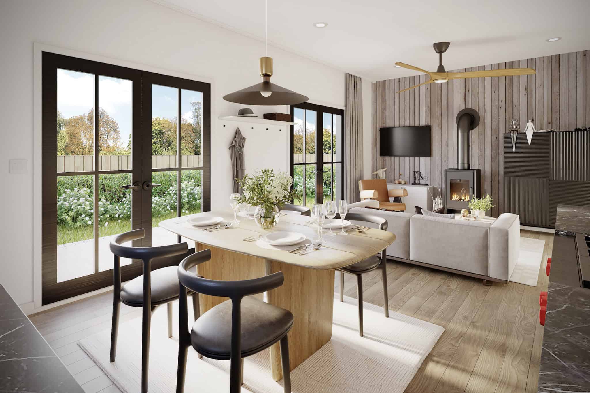 Dining Room of this 2-Bedroom,800 Sq Ft Plan -211-1072