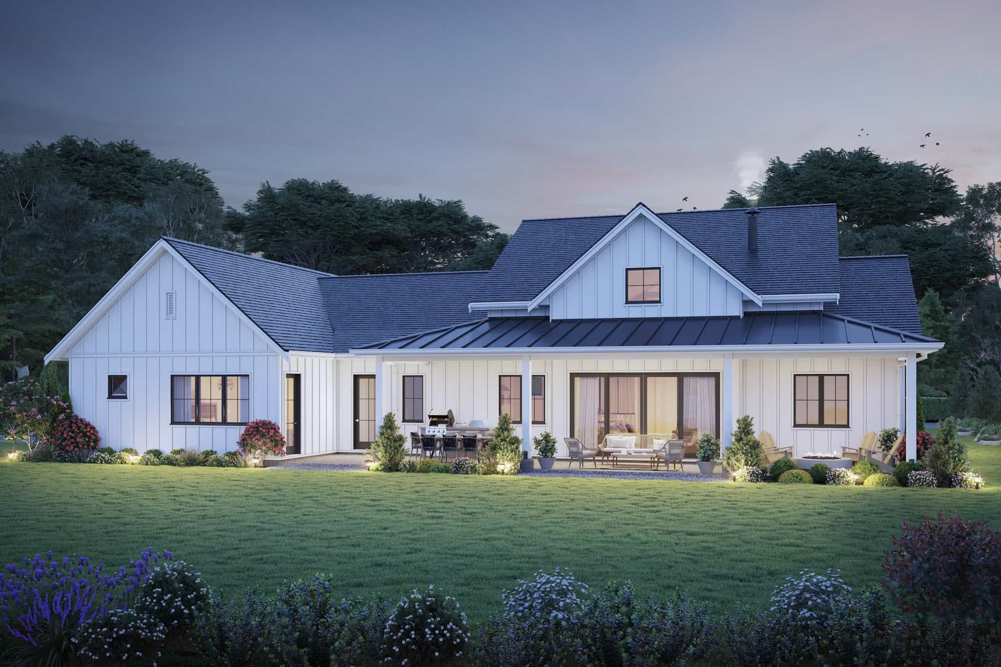 Home at Night of this 3-Bedroom,2516 Sq Ft Plan -211-1079