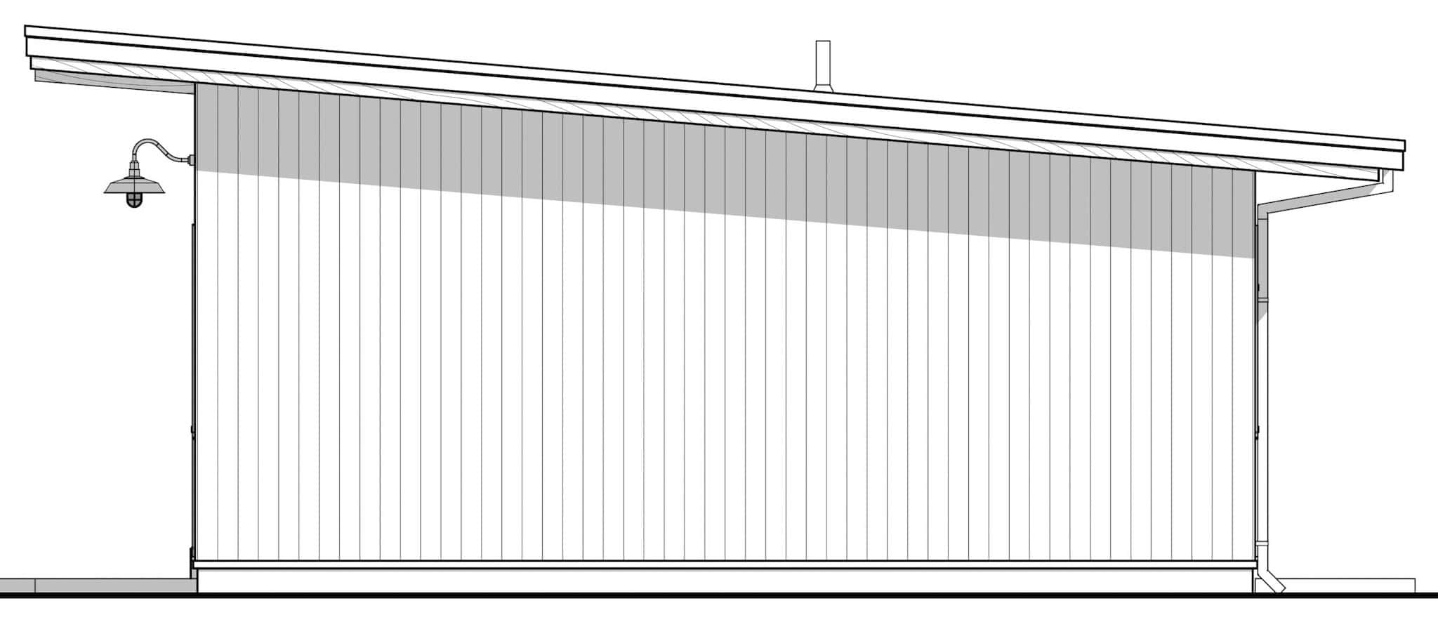 Home Plan Right Elevation of this 4-Bedroom,1232 Sq Ft Plan -211-1080