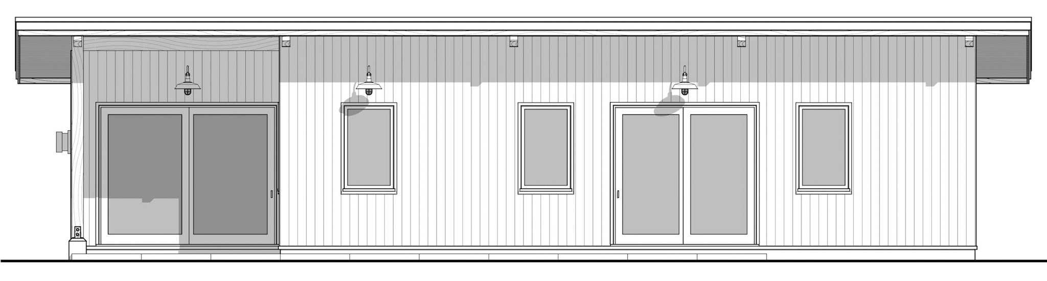 Home Plan Front Elevation of this 4-Bedroom,1232 Sq Ft Plan -211-1080