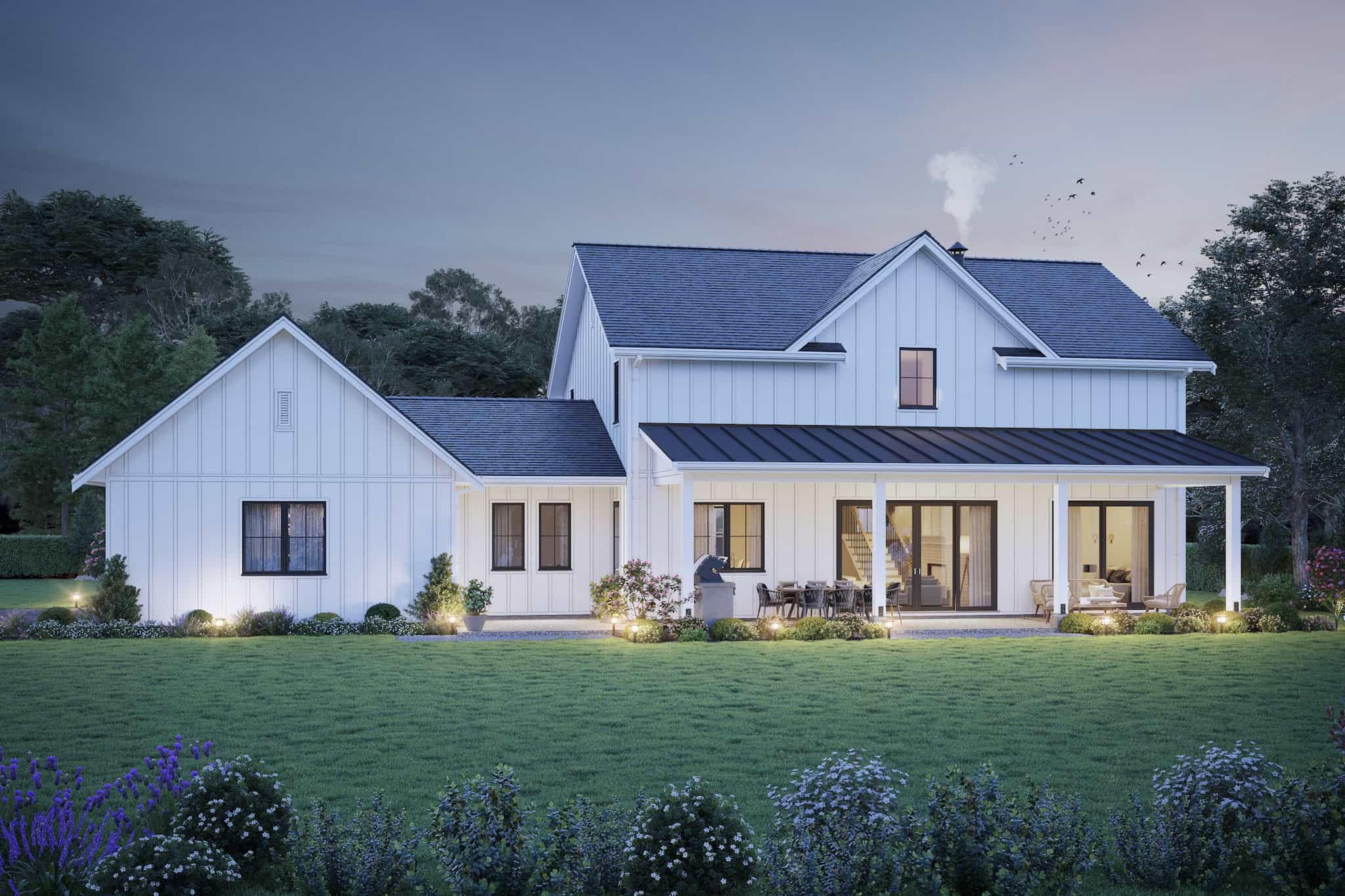 Home at Night of this 5-Bedroom,2606 Sq Ft Plan -211-1084