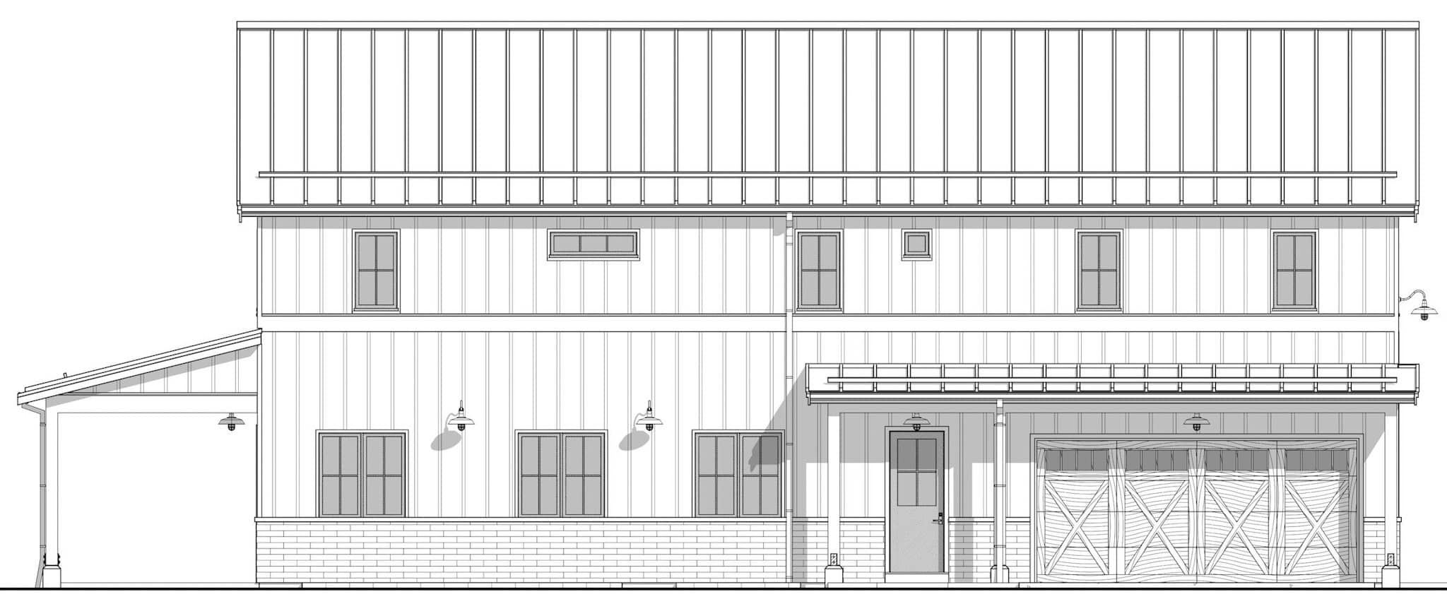 Home Plan Front Elevation of this 5-Bedroom,2340 Sq Ft Plan -211-1085