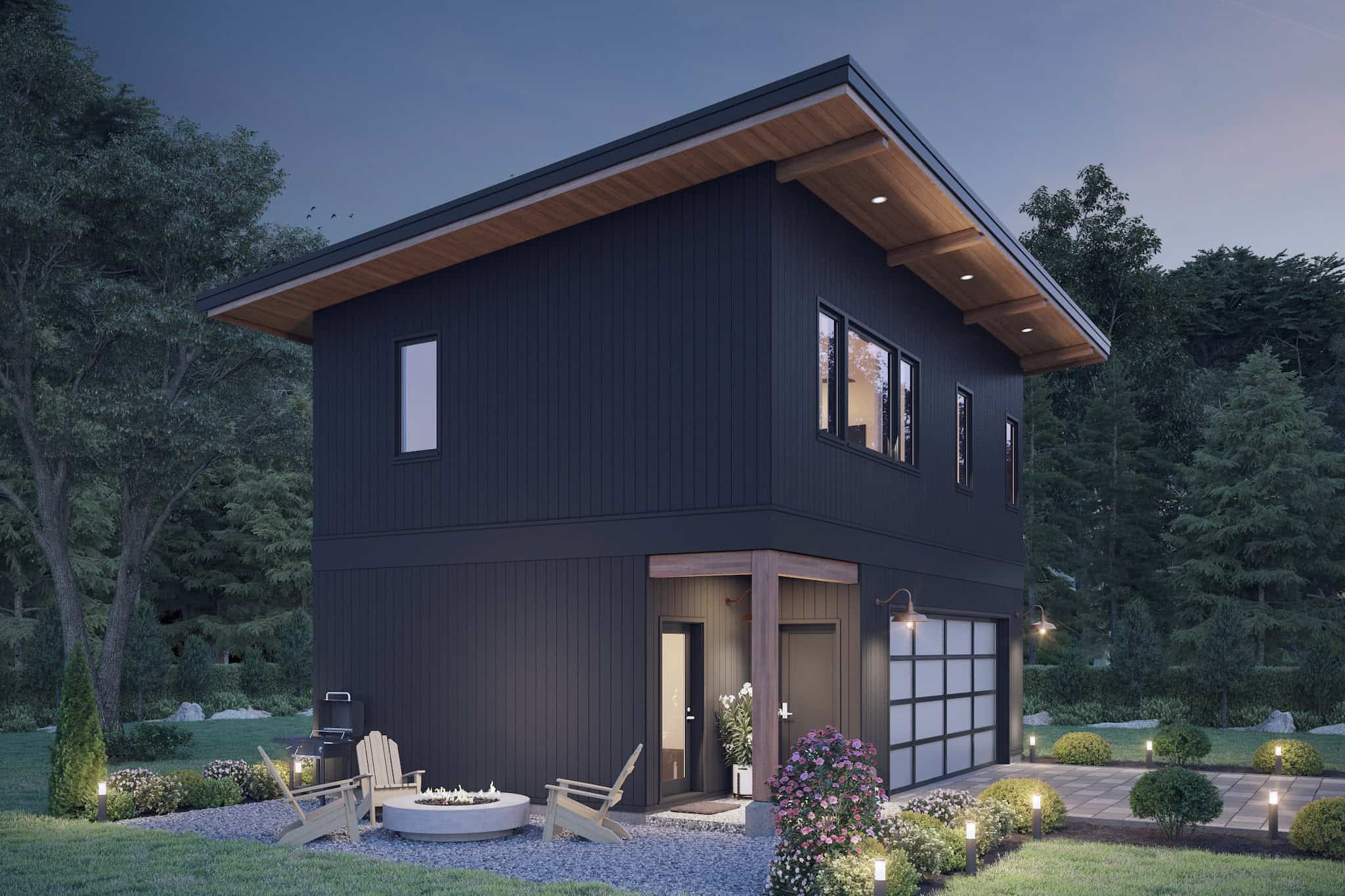 Home at Night of this 2-Bedroom,799 Sq Ft Plan -211-1088