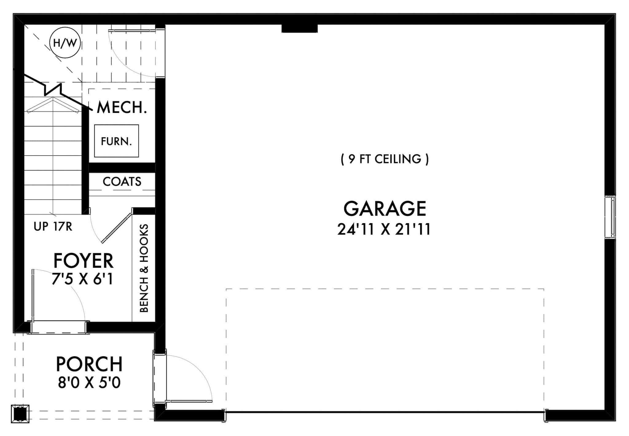 Main Level of Garage w/Apartments Plan #211-1089