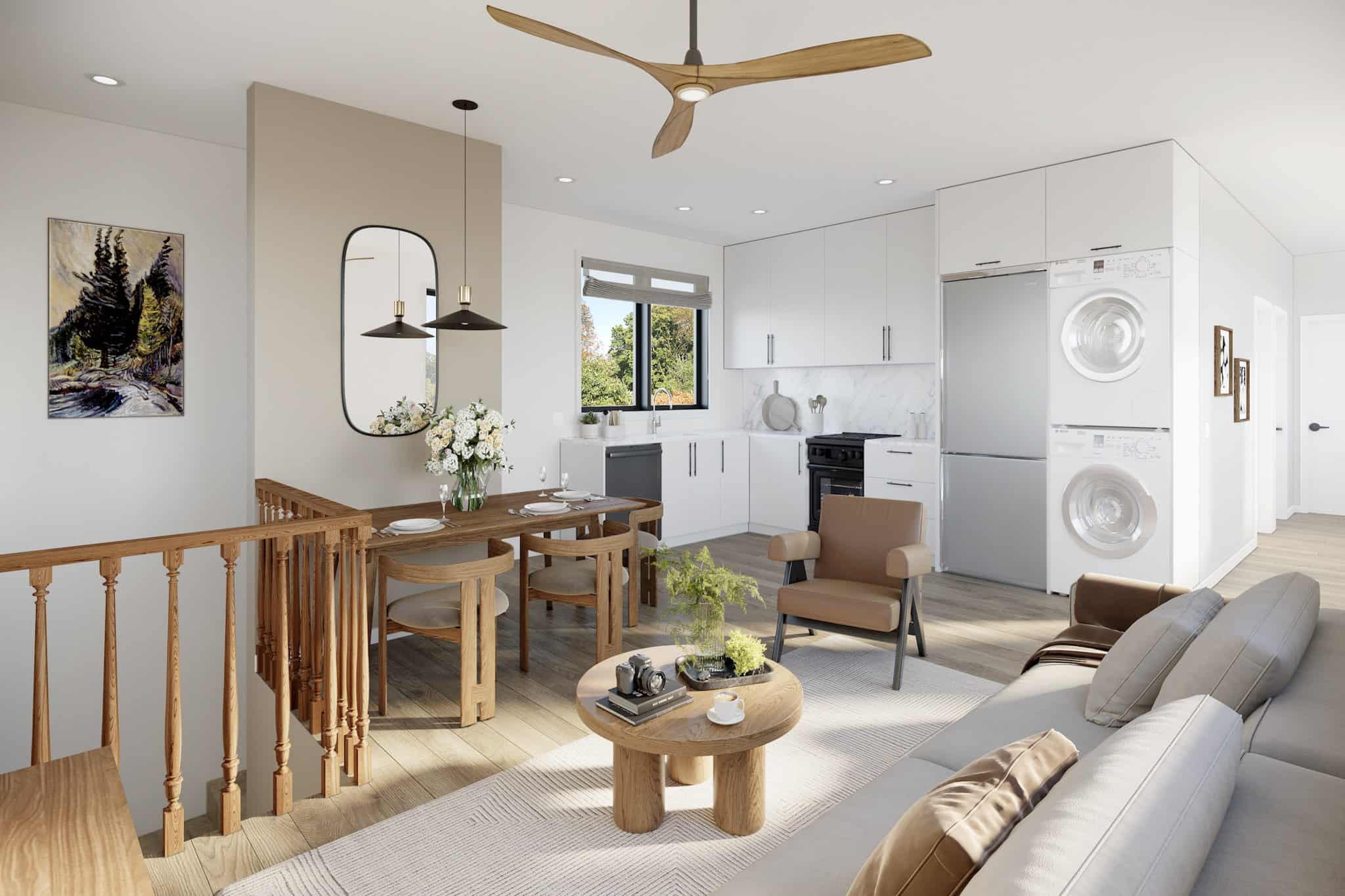 Living Room of this 2-Bedroom,968 Sq Ft Plan -211-1090