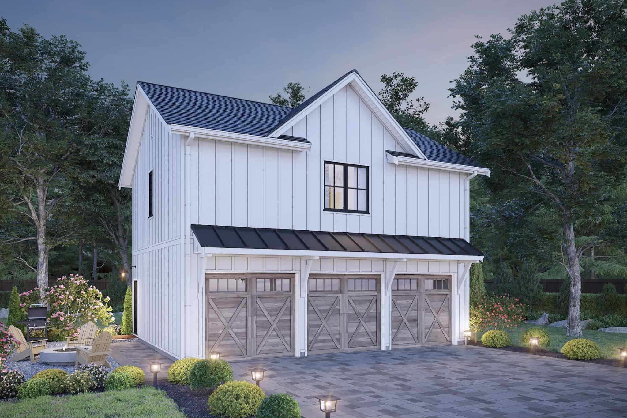Home at Night of this 2-Bedroom,899 Sq Ft Plan -211-1091