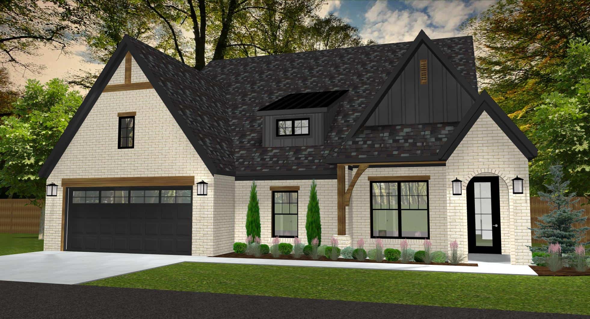 Front View of this 3-Bedroom, 2000 Sq Ft Plan - 212-1010