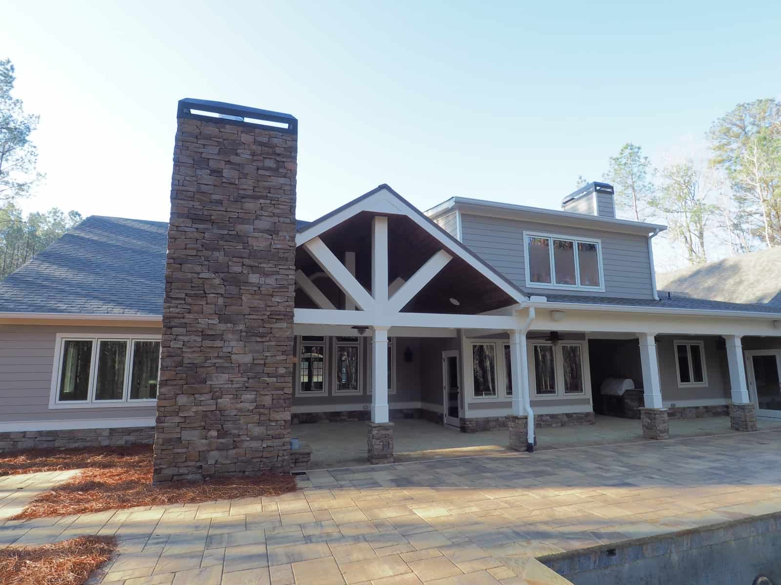 Rear View of this 4-Bedroom,4095 Sq Ft Plan -213-1020
