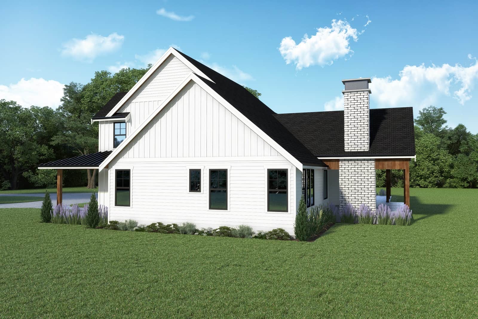 Right View of this 3-Bedroom,3614 Sq Ft Plan -214-1002