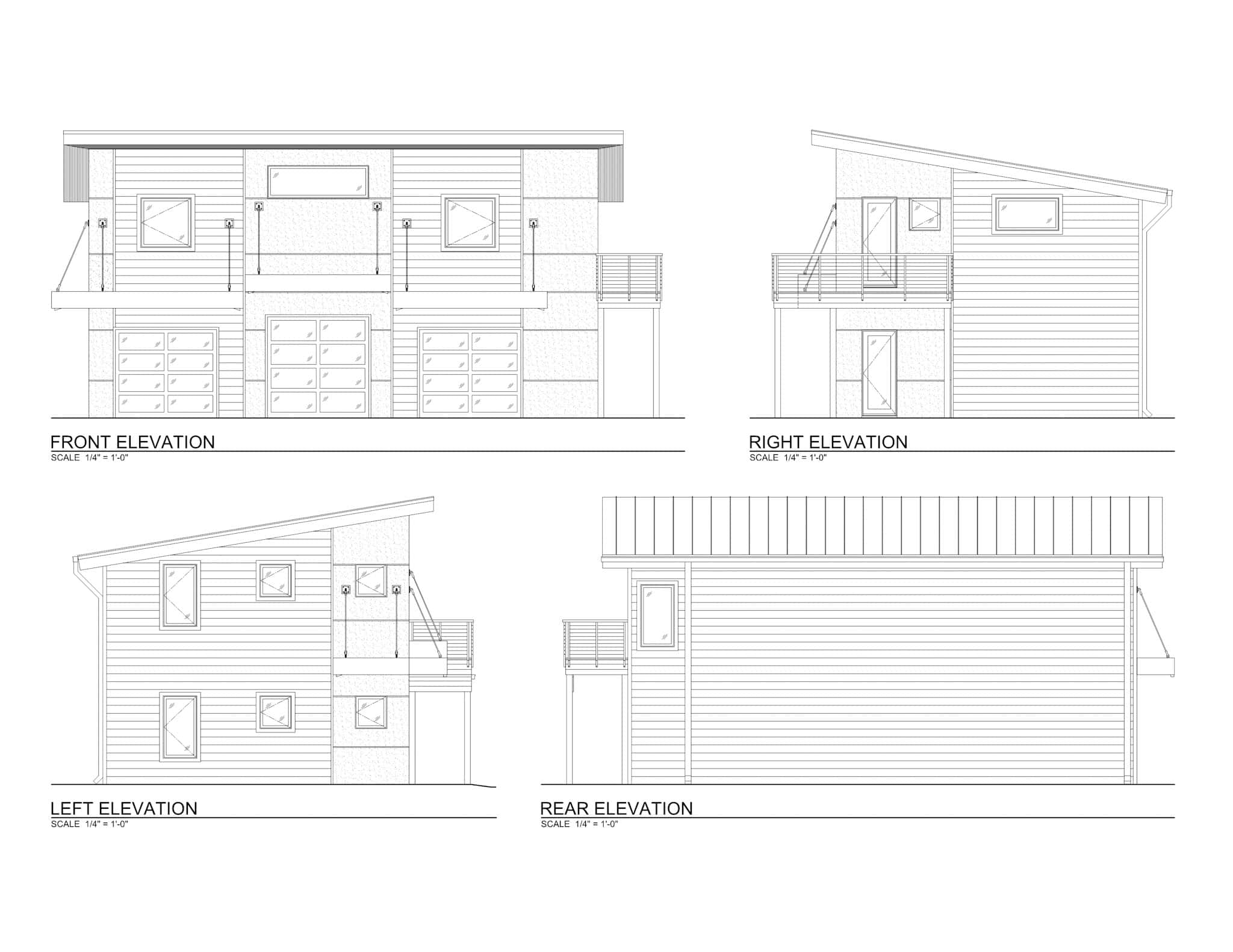 Home Plan Elevations of this 0-Bedroom,1860 Sq Ft Plan -216-1008