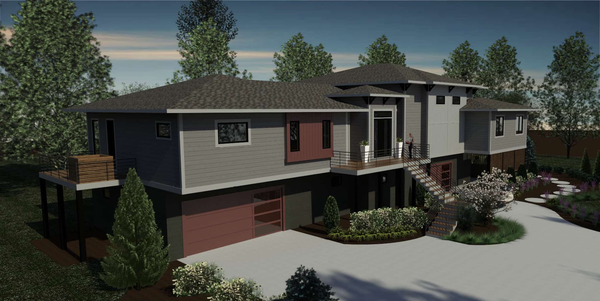 Left Side View of this 4-Bedroom,3708 Sq Ft Plan -216-1009