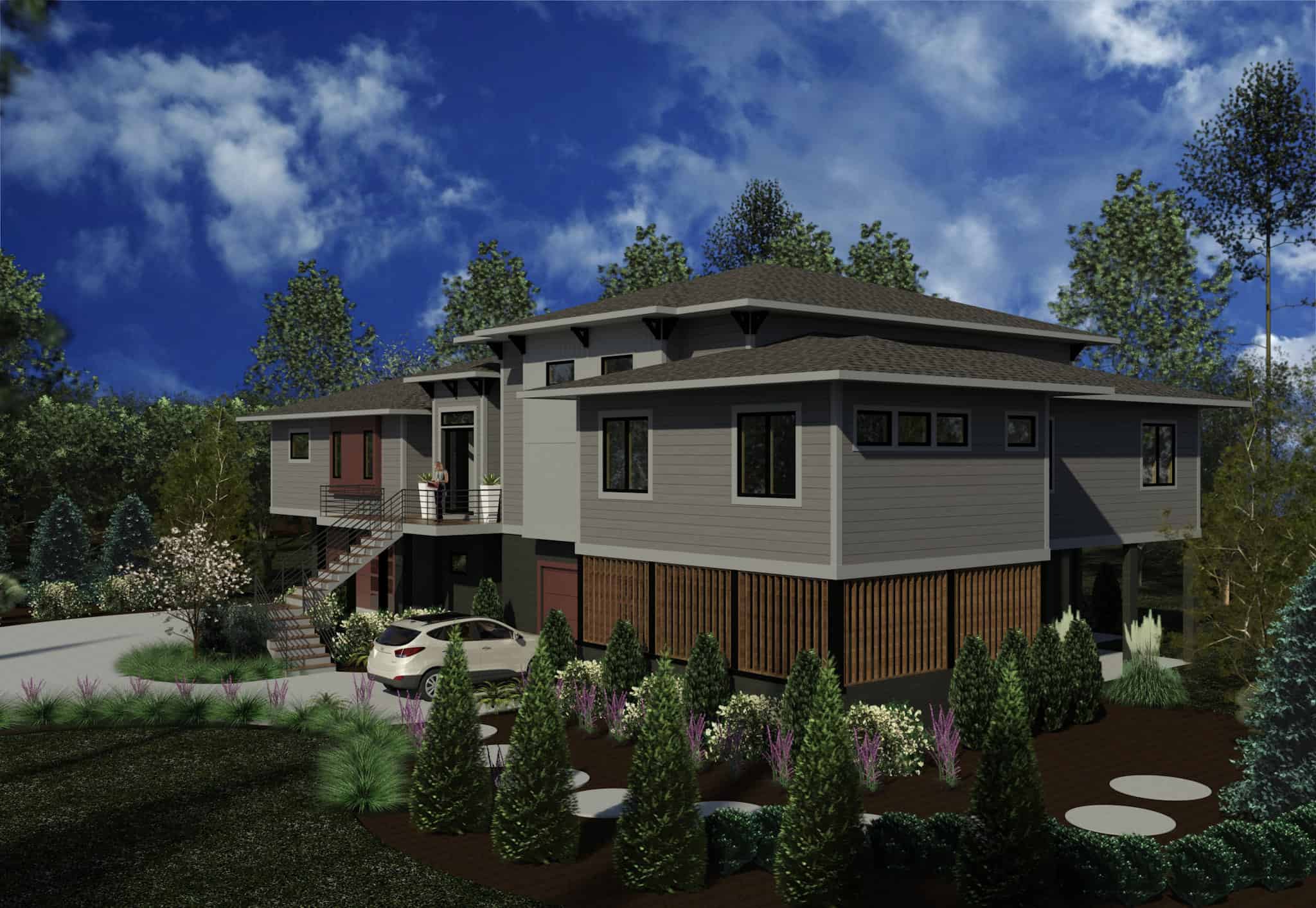 Right Side View of this 4-Bedroom,3708 Sq Ft Plan -216-1009