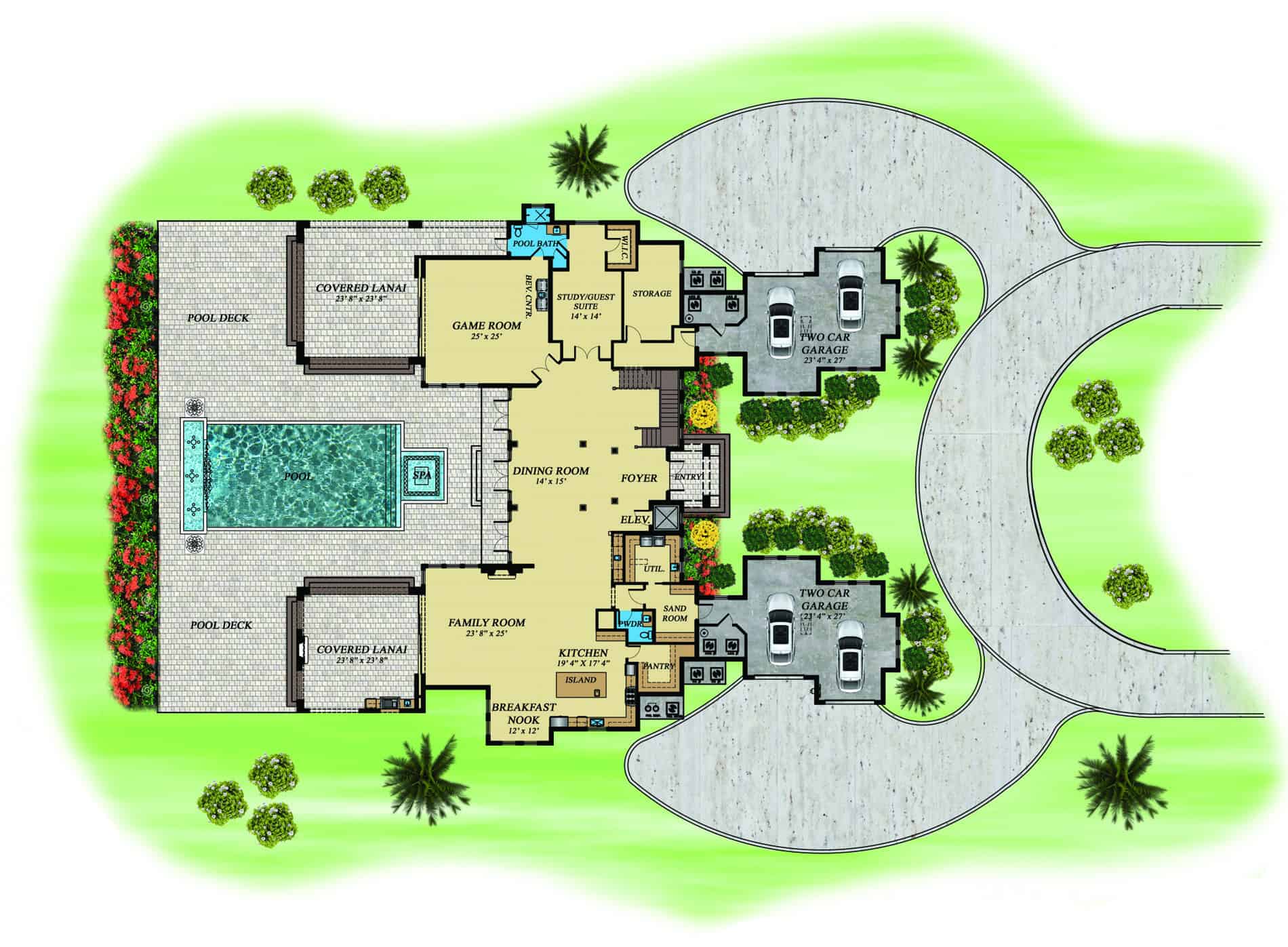 Main Level of Transitional Plan #219-1003
