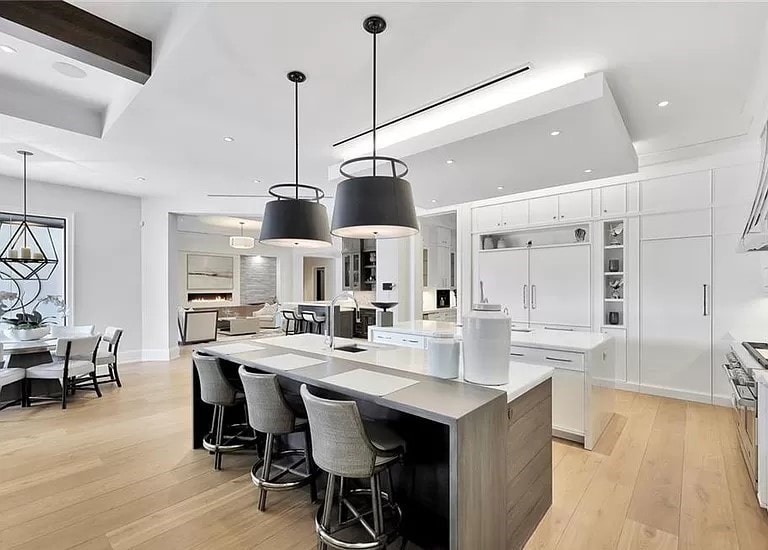 Kitchen: Kitchen Island of this 5-Bedroom,8786 Sq Ft Plan -219-1005
