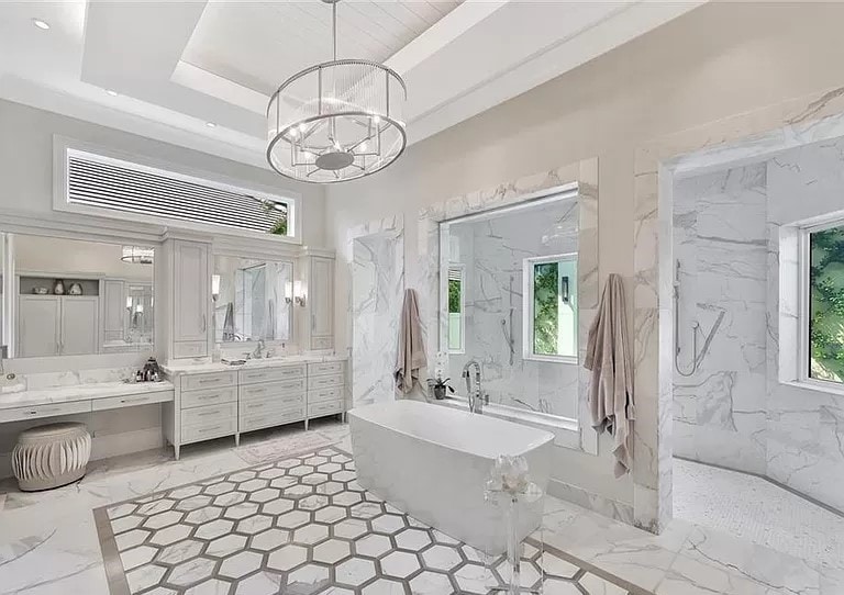 Master Bathroom: Tub of this 5-Bedroom,8786 Sq Ft Plan -219-1005