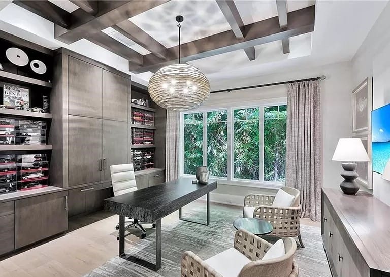 Home Office of this 5-Bedroom,8786 Sq Ft Plan -219-1005