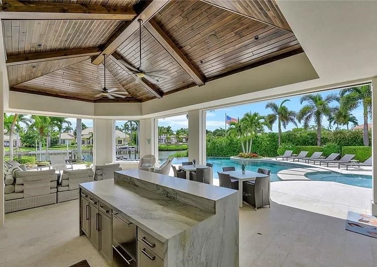 Outdoor Kitchen of this 5-Bedroom,8786 Sq Ft Plan -219-1005