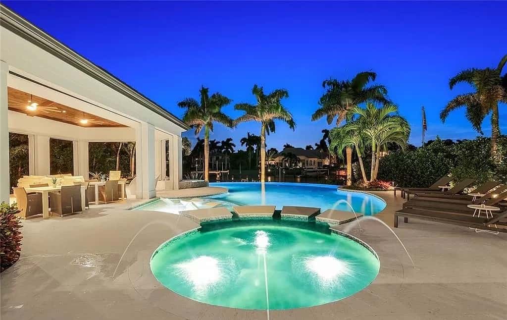 Pool of this 5-Bedroom,8786 Sq Ft Plan -219-1005