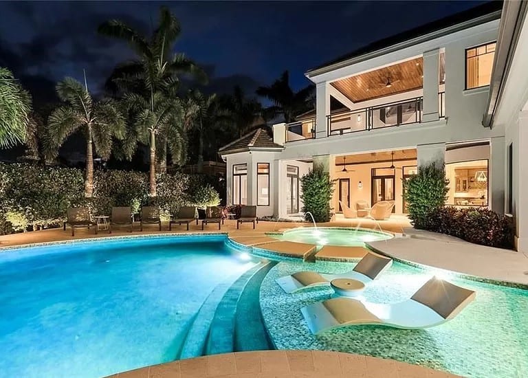 Pool of this 5-Bedroom,8786 Sq Ft Plan -219-1005
