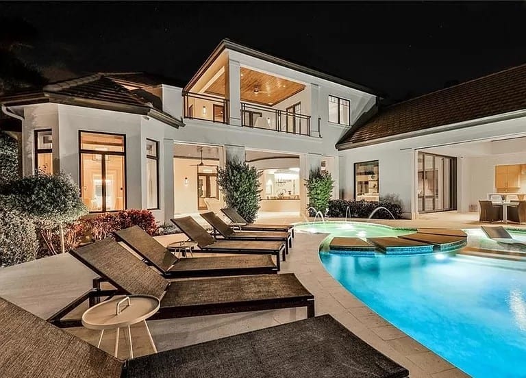 Pool of this 5-Bedroom,8786 Sq Ft Plan -219-1005