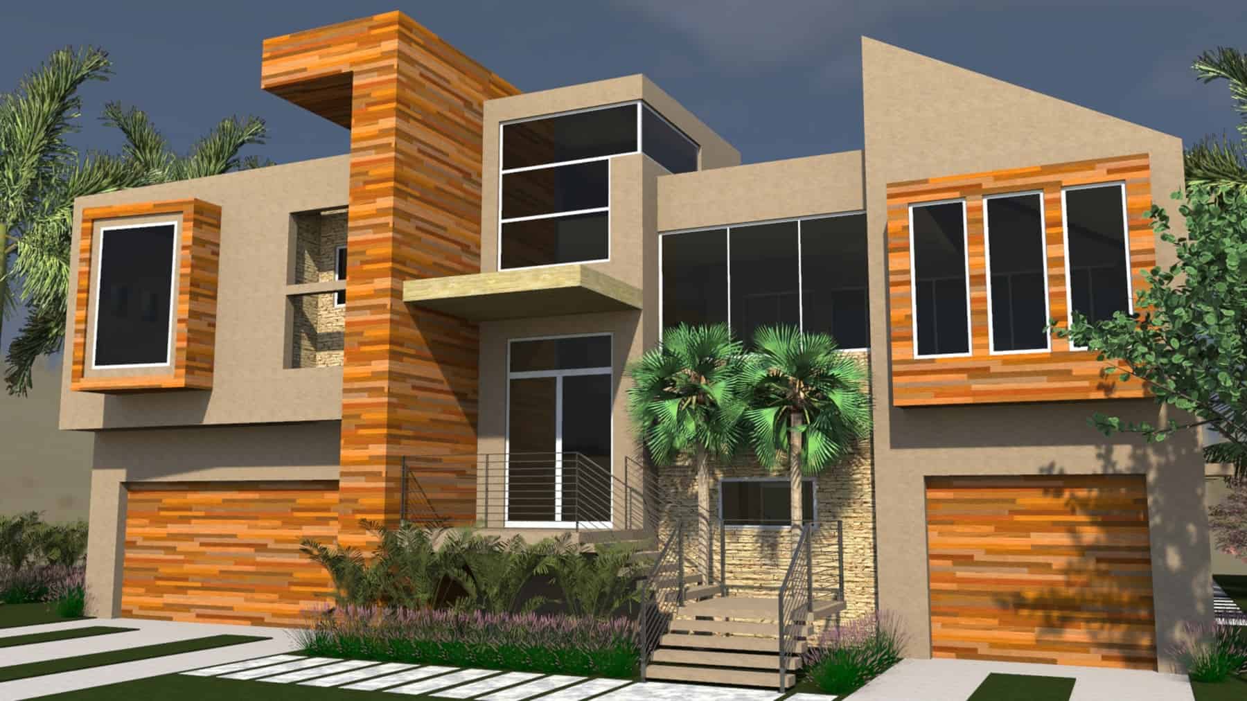 Front View of this 3-Bedroom,2989 Sq Ft Plan -219-1011