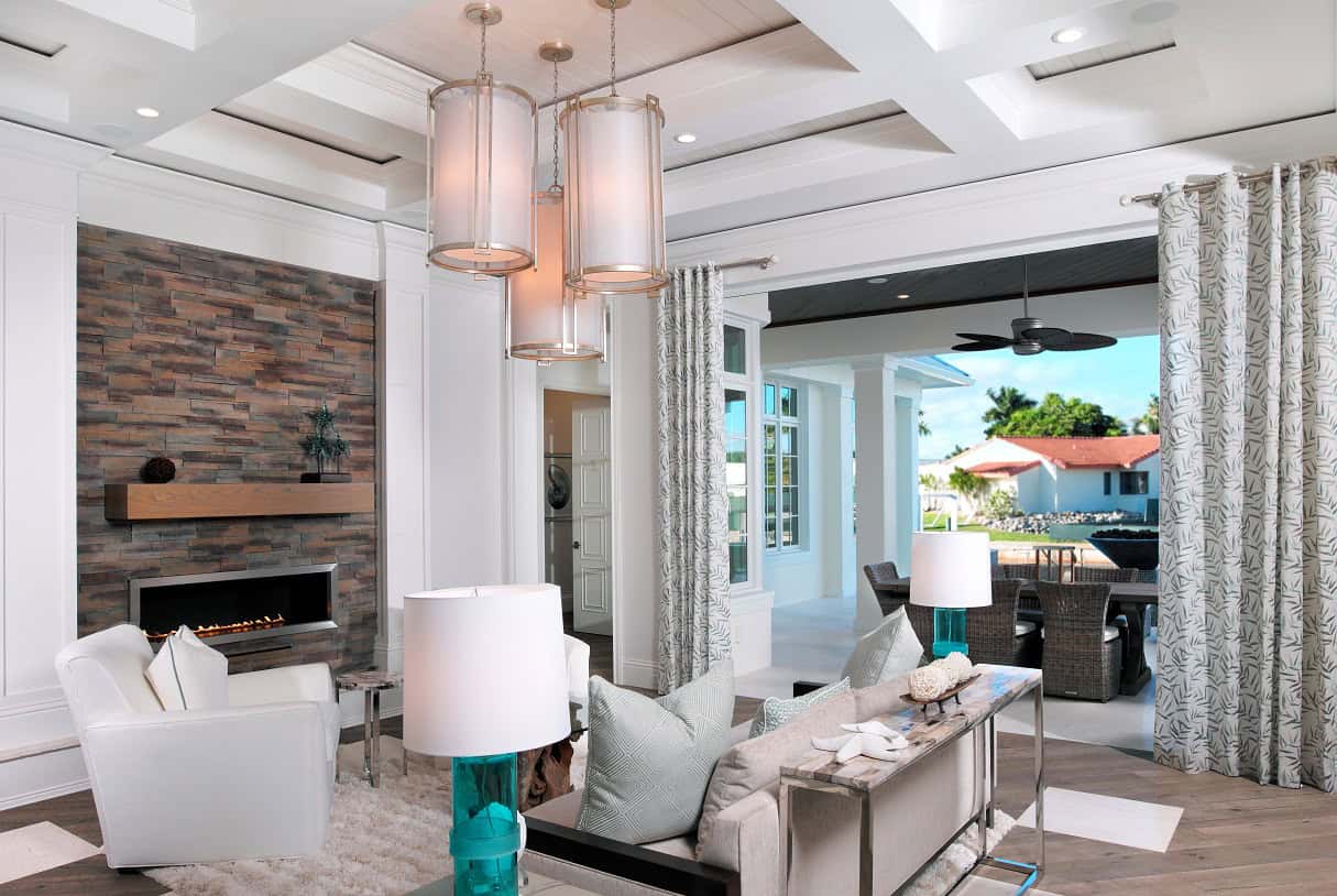 Living Room of this 4-Bedroom,4450 Sq Ft Plan -219-1015