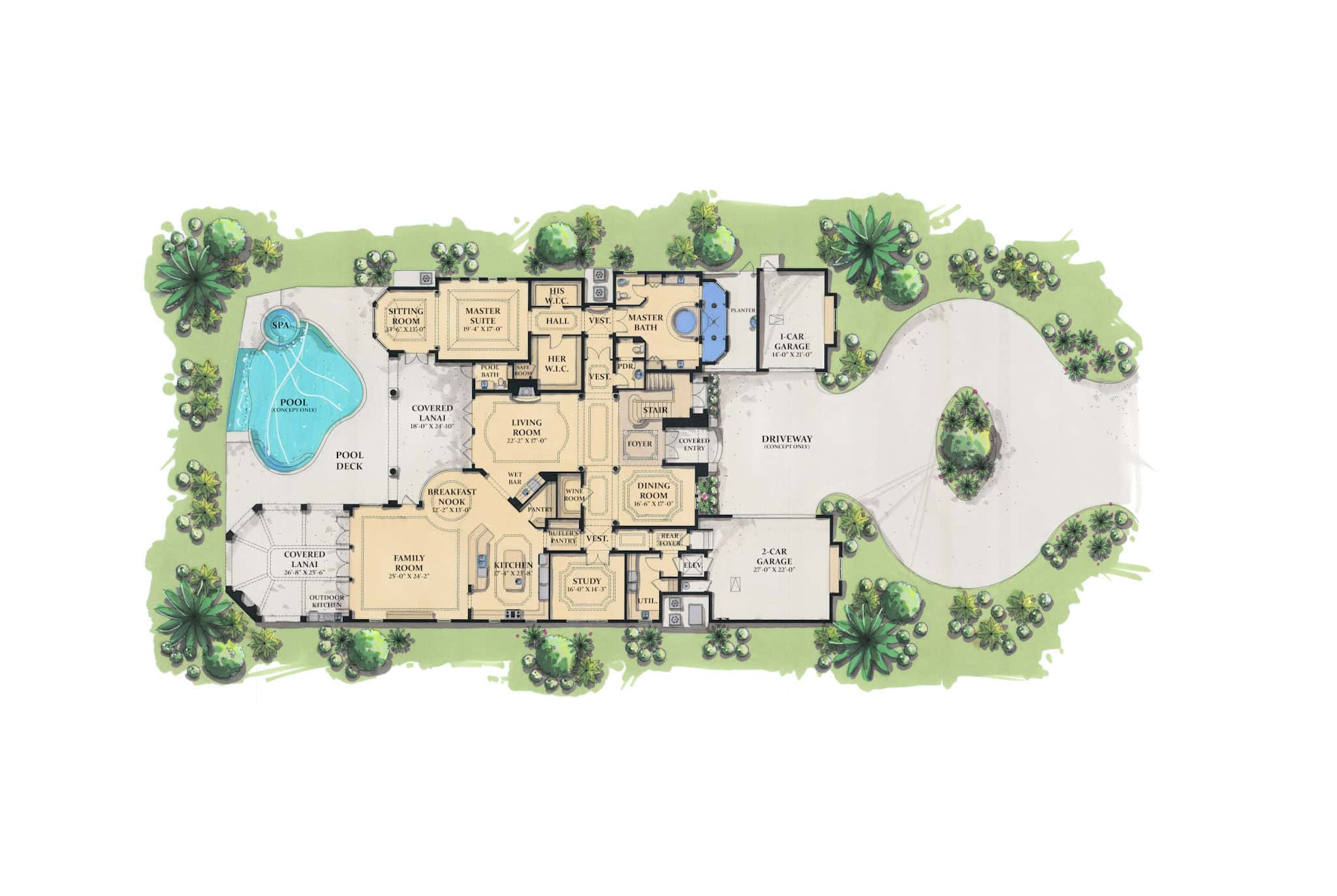 Main Level of Coastal Plan #219-1016