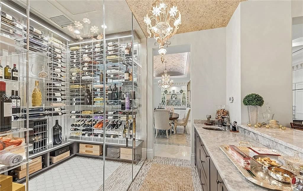 Wine Cellar of this 4-Bedroom,8129 Sq Ft Plan -219-1019