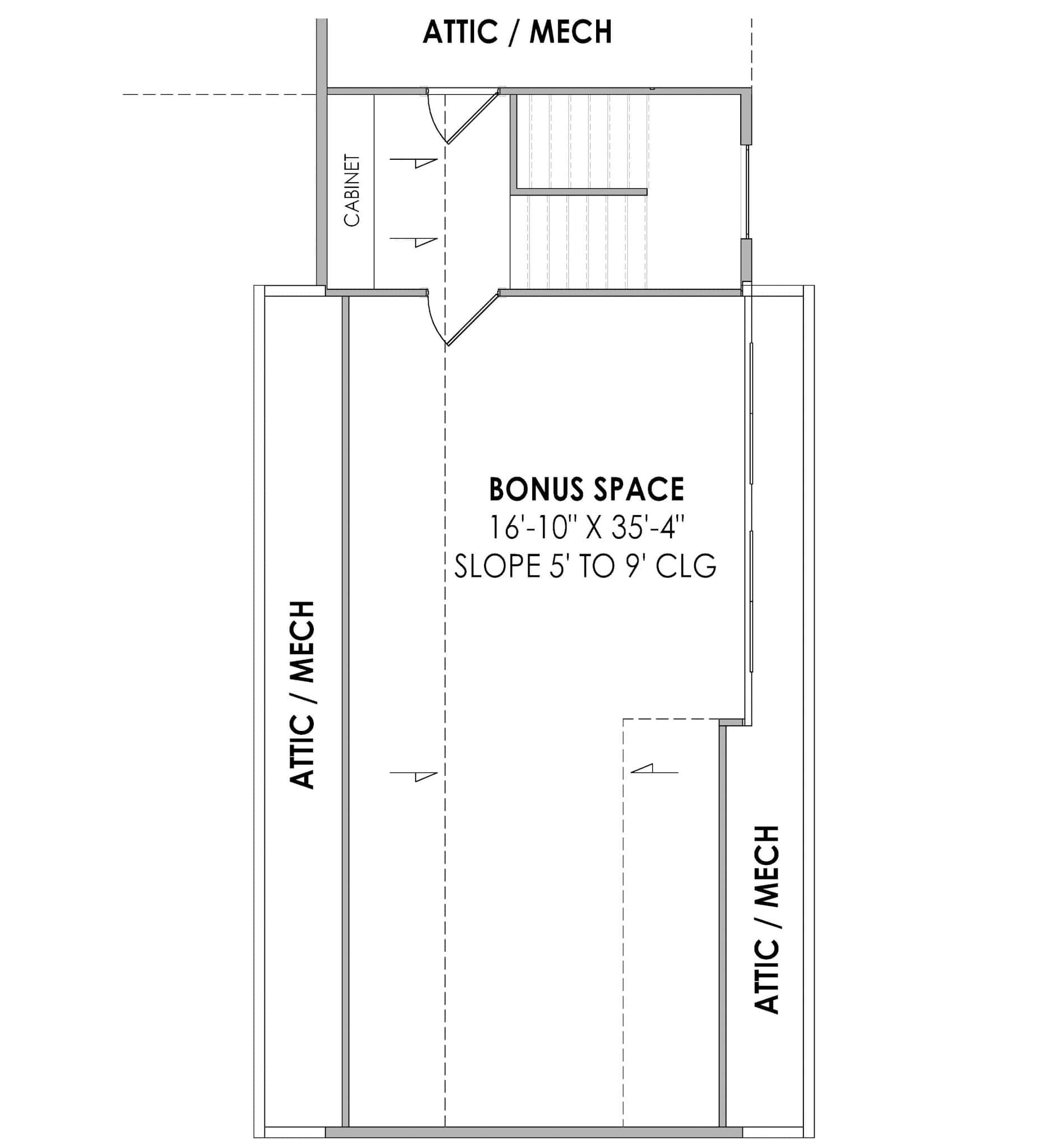 Bonus Room of Ranch Plan #220-1000