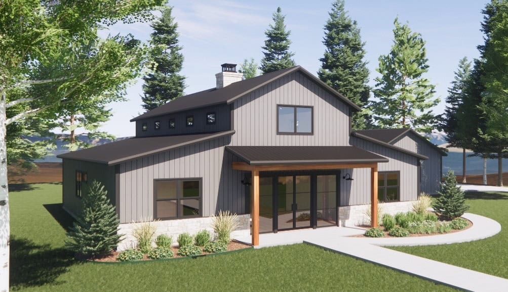 Left Side View of this 3-Bedroom,2500 Sq Ft Plan -220-1001