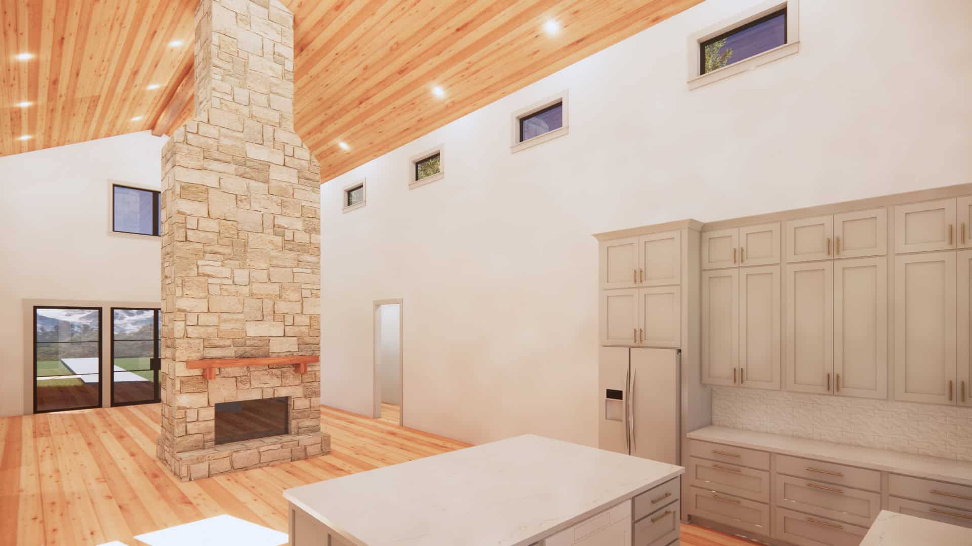 Kitchen: Kitchen Island of this 3-Bedroom,2500 Sq Ft Plan -220-1001