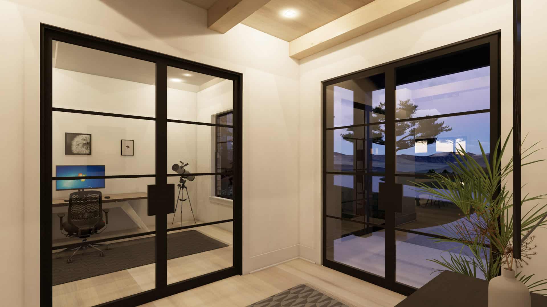 Home Office of this 4-Bedroom,3609 Sq Ft Plan -220-1002