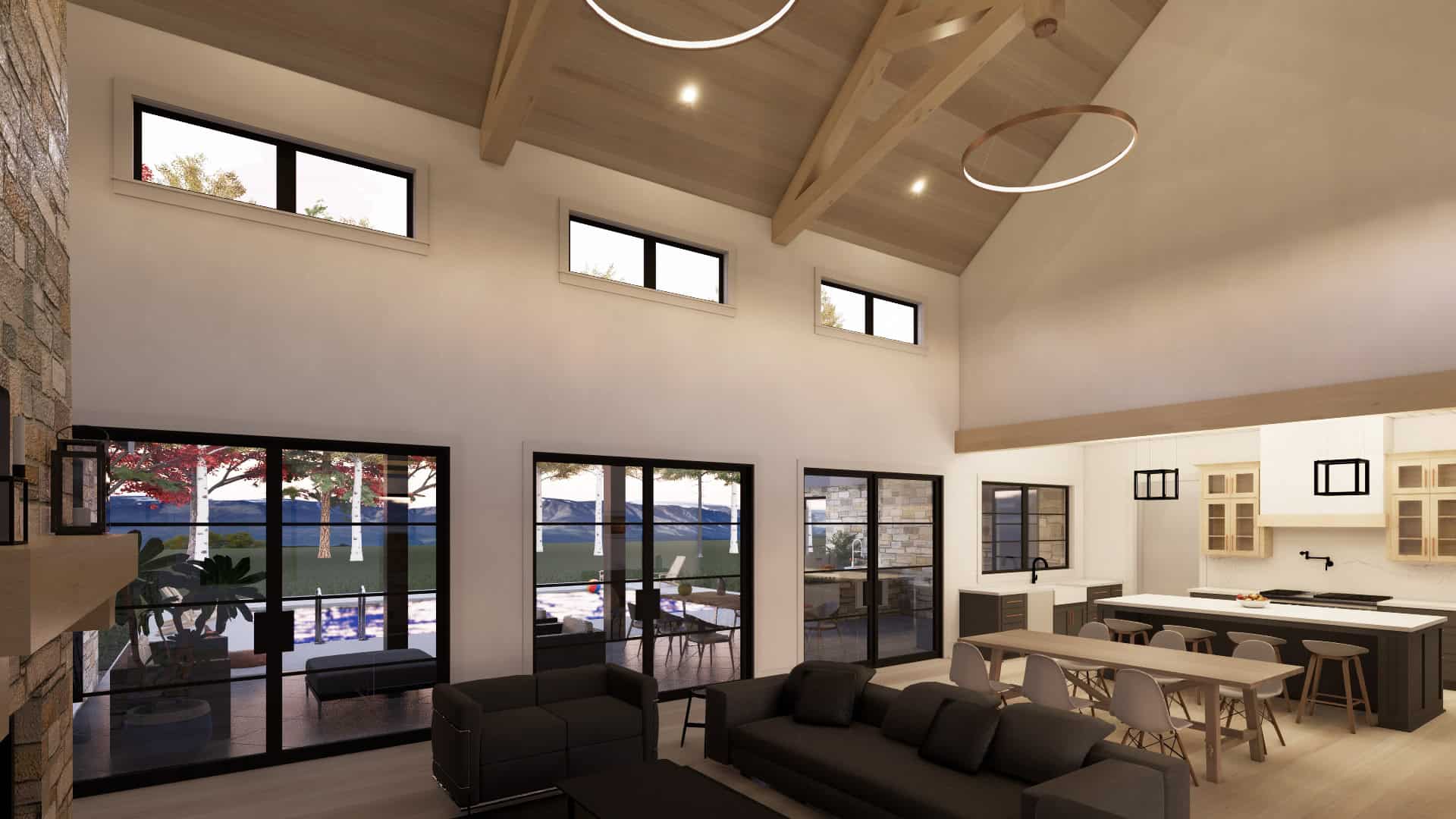 Great Room of this 4-Bedroom,3609 Sq Ft Plan -220-1002
