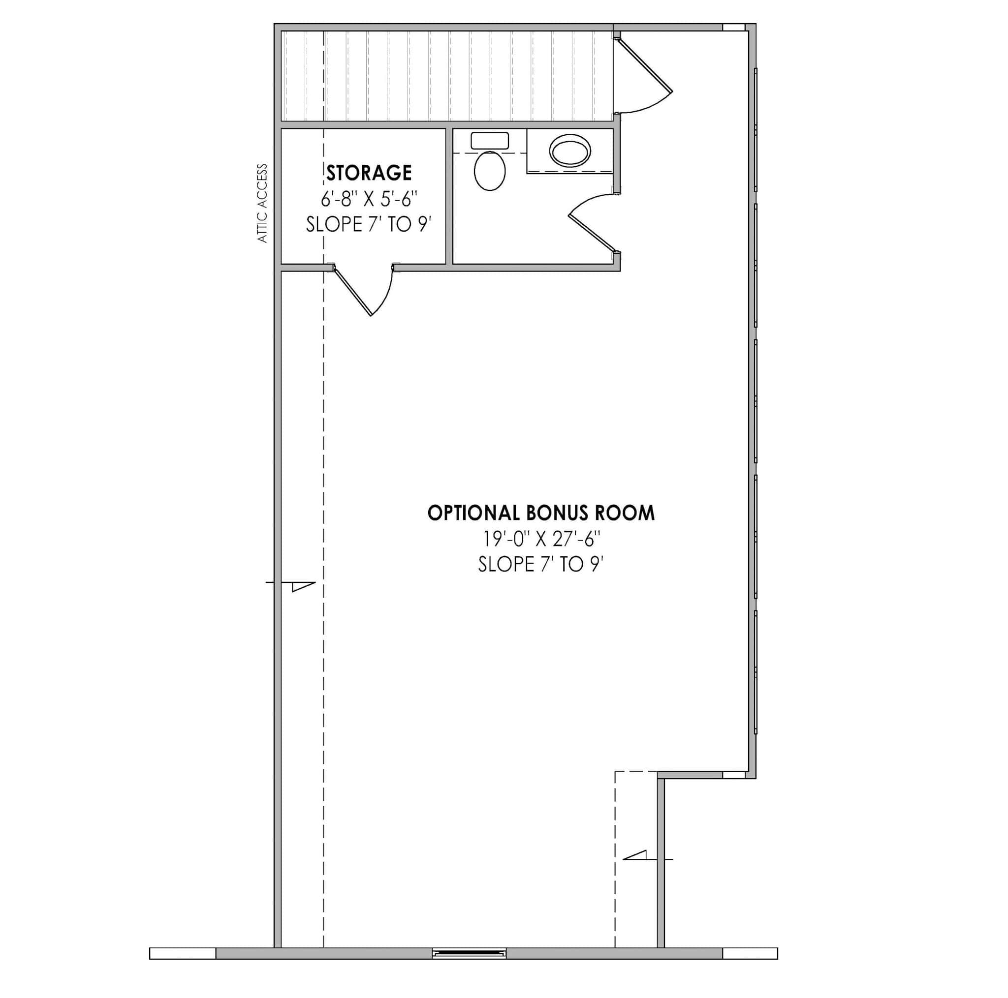 Bonus Room of Country Plan #220-1003